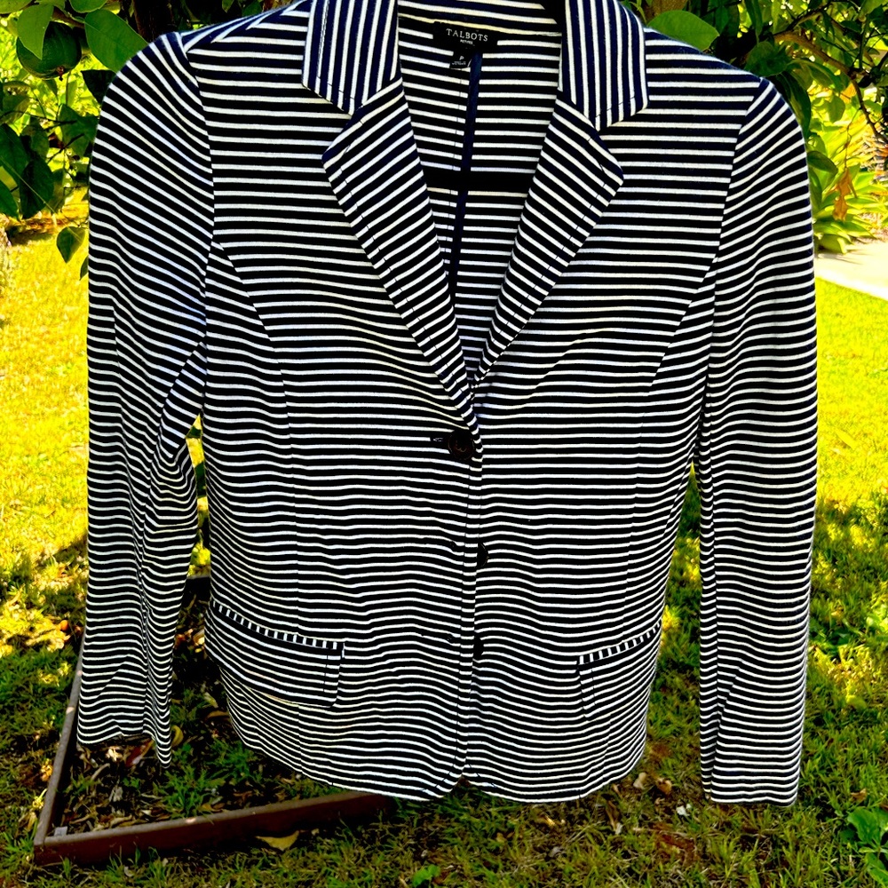 Talbots knit blazer